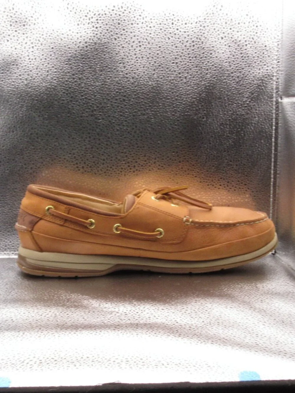 Sperry Gold Cup Brown Cymbal Two-Eye Boat Shoes Size 10.5 W Full-Grain Leather